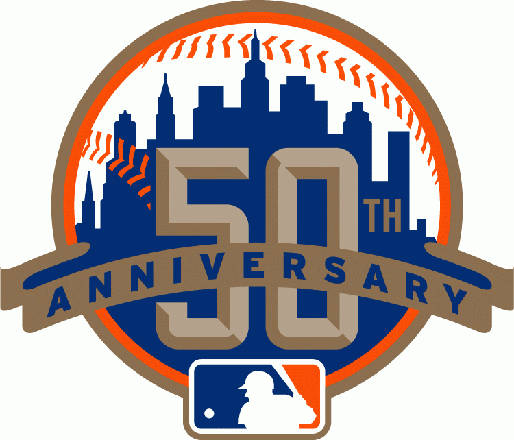 New York Mets 2012 Anniversary Logo iron on paper